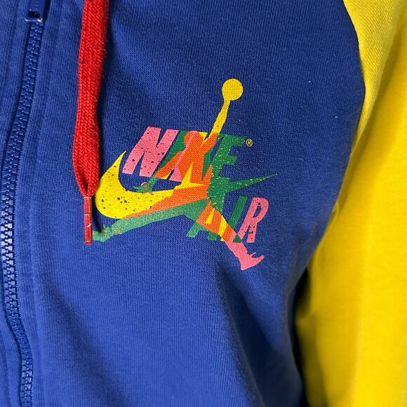 Nike Air Jordan Women’s Colorful Full Zip Hoodie, Medium, Pre-owned - Picture 4 of 8